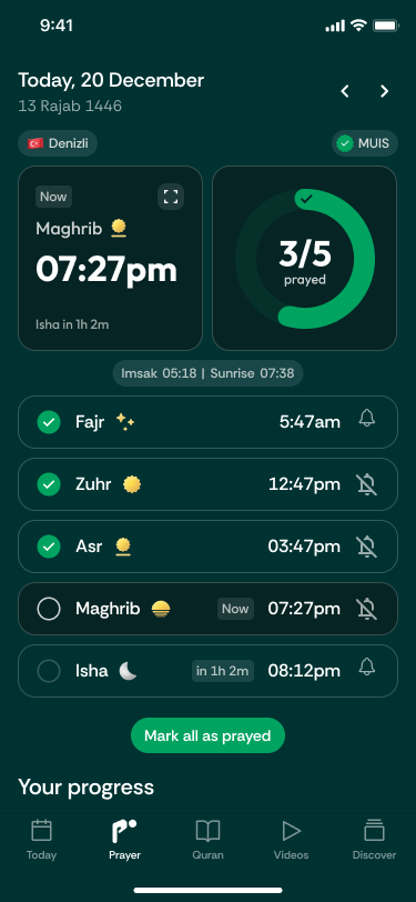 أوقات الصلاة